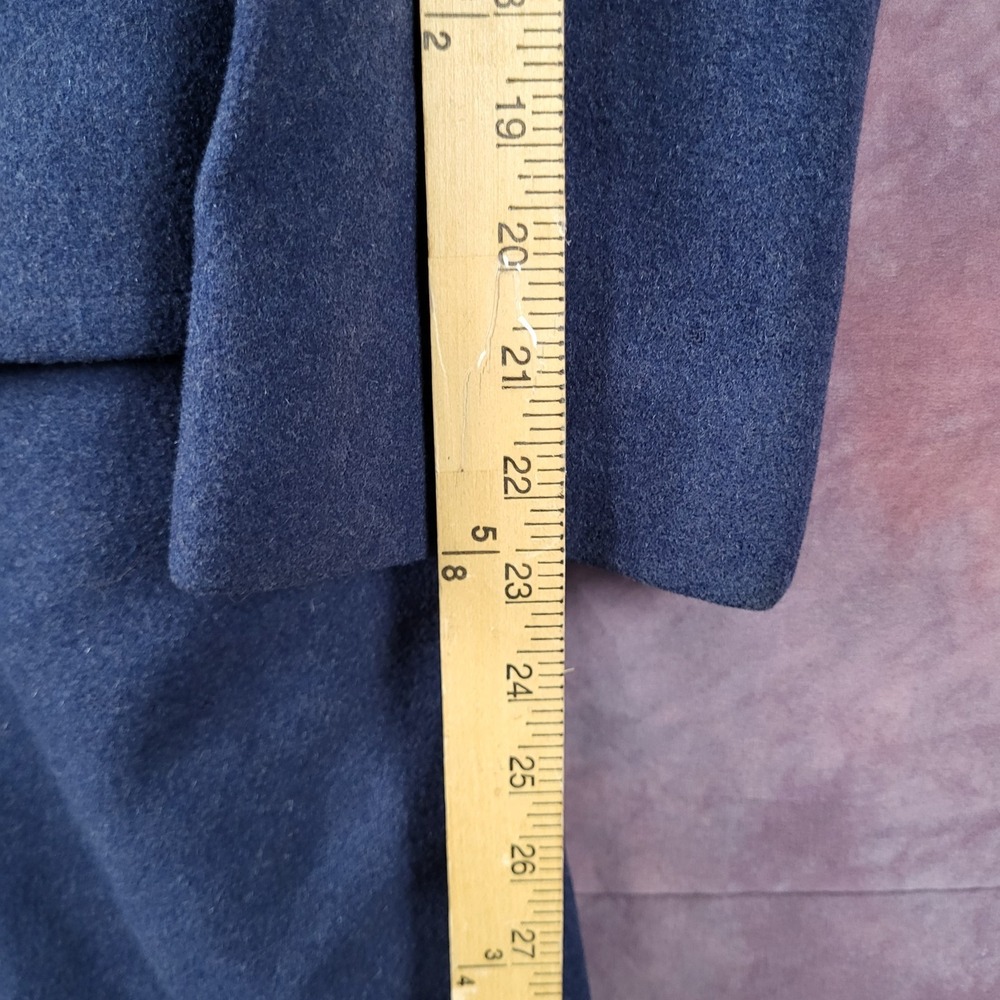 VINTAGE 1951 Wearbest Coat Co Wool Overcoat Blue 85 28oz USAF Size 35S MENS SMAL - Picture 6 of 16